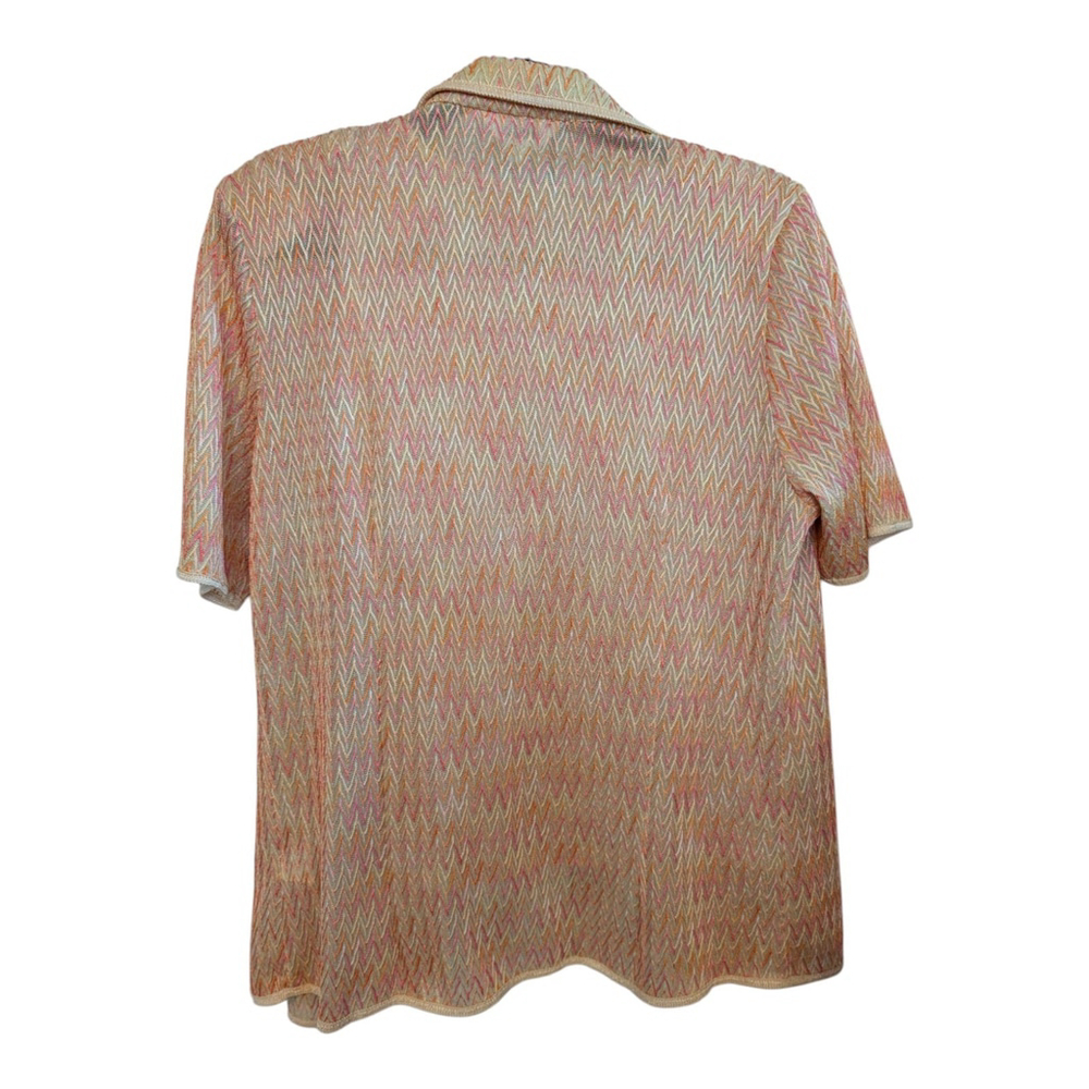 VTG Cordia Collection Pastel Chevron Twin Set 2 Pieces Small/Medium - Picture 2 of 13